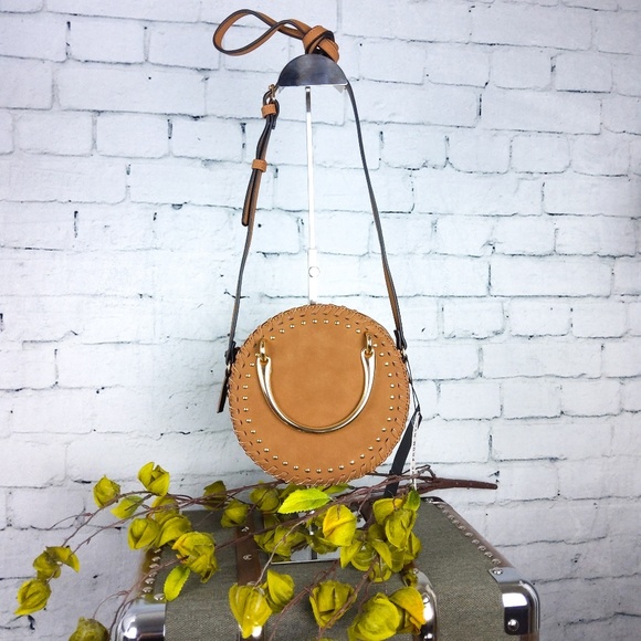 Violet Ray Handbags - NWT Violet Ray circle cross body handbag w/studs